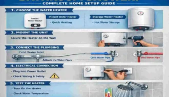 How to Install a Water Heater in Your Bathroom Shower