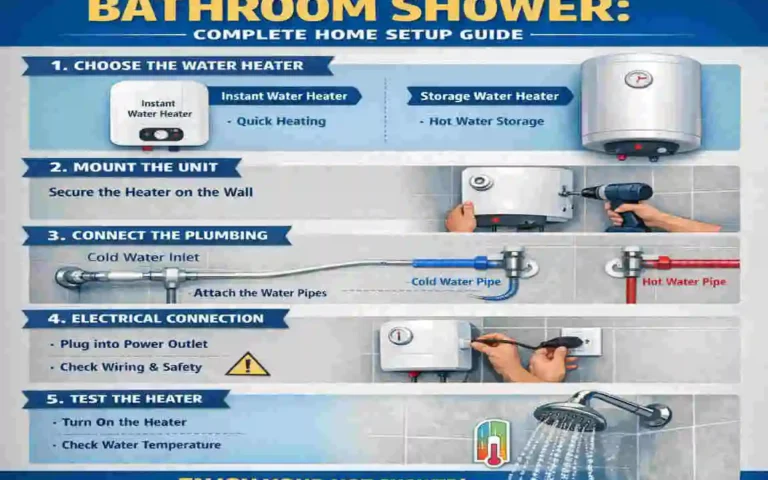 How to Install a Water Heater in Your Bathroom Shower