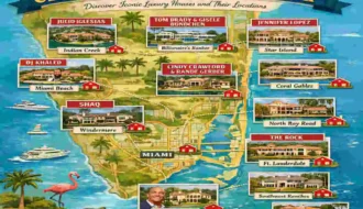 Celebrity Florida House Map