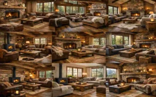 Simple Rugged Living Room Designs