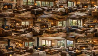 Simple Rugged Living Room Designs