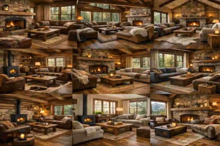 Simple Rugged Living Room Designs