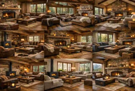 Simple Rugged Living Room Designs