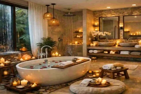 how to create a spa like bathroom at home