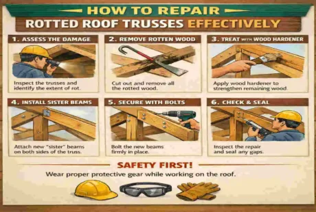 how to repair rotted roof trusses