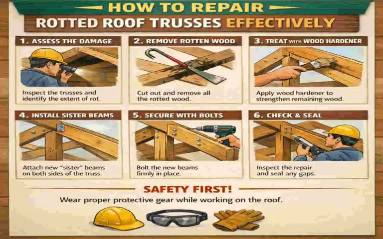 how to repair rotted roof trusses