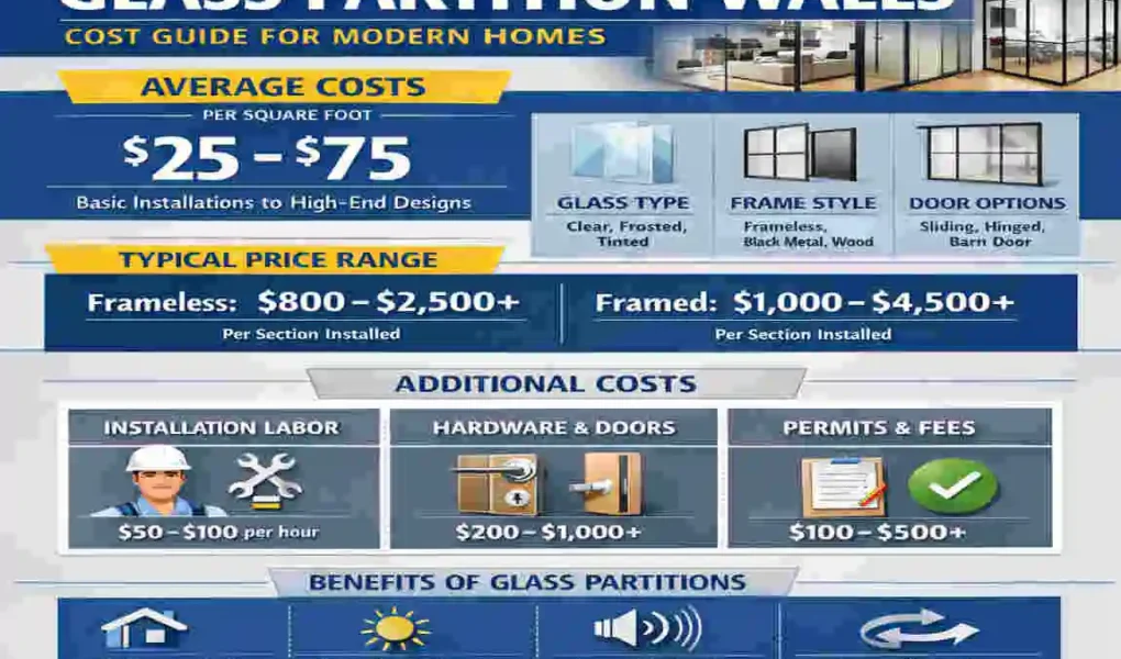 Glass Partition Walls Cost