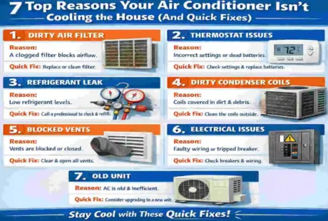 when air conditioner is not cooling house