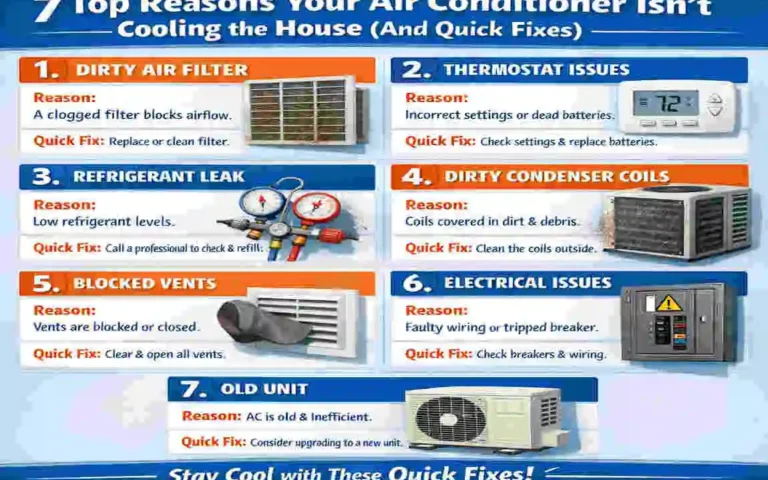 when air conditioner is not cooling house