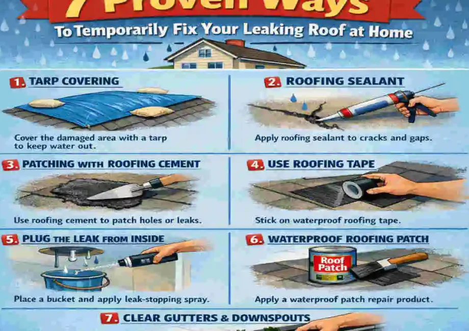 emporarily Fix Your Leaking Roof at Home