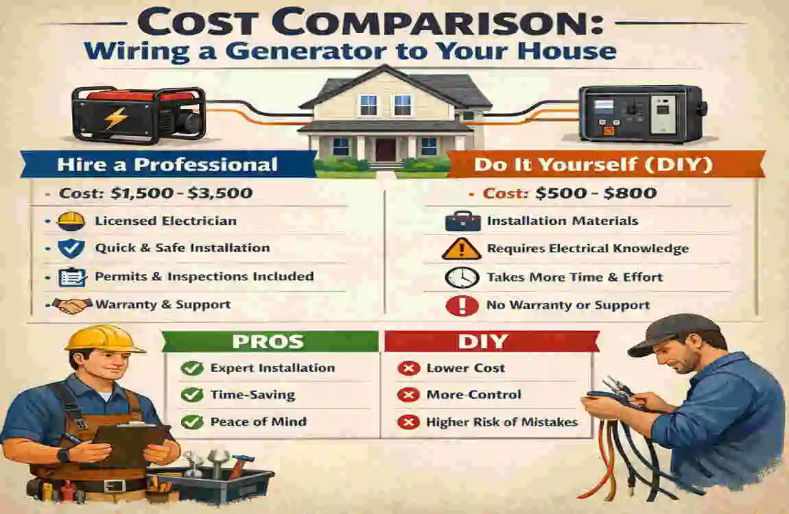 how to wire in a generator to your house