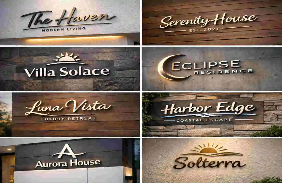 Modern Home Names
