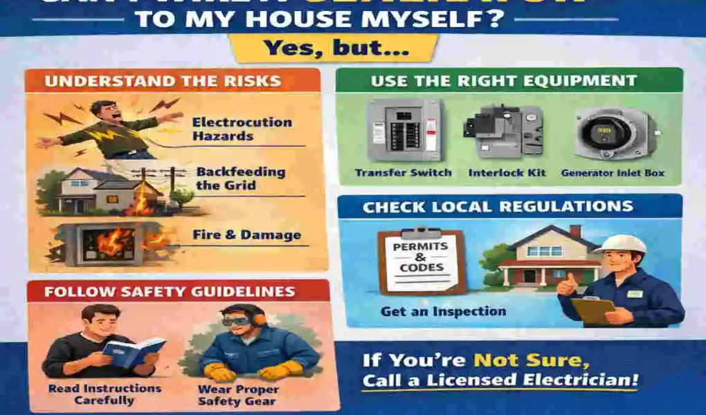 how to wire in a generator to your house