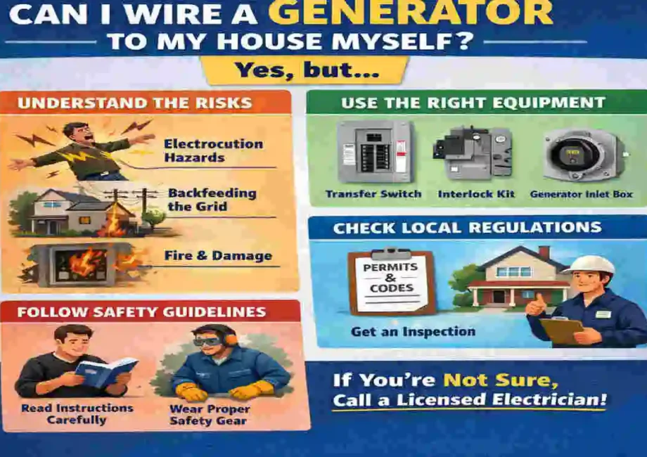 how to wire in a generator to your house
