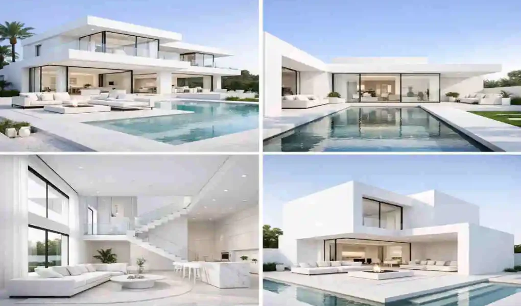 White Modern Homes