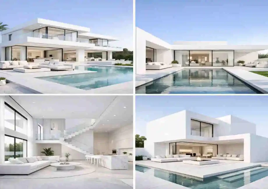 White Modern Homes