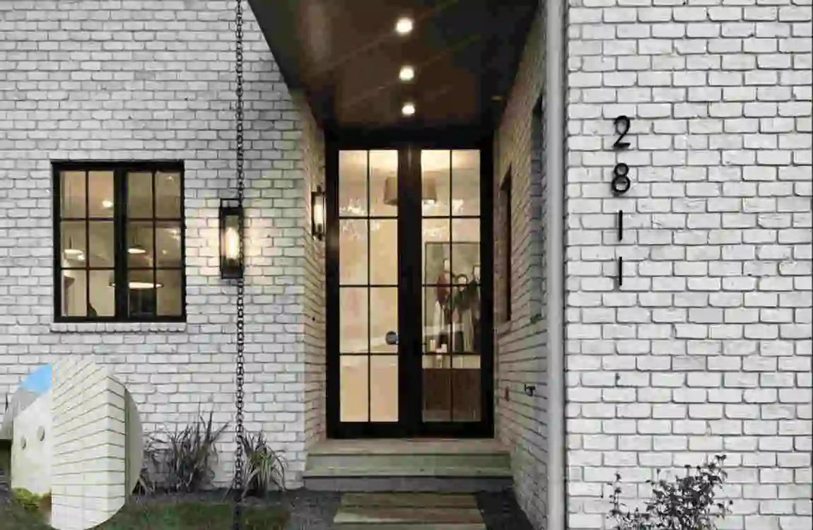 Modern White Brick Homes