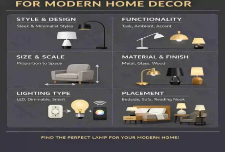 matching lamps with modern home decor styles guide