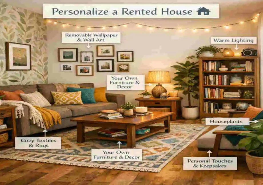 how to decorate a rented house
