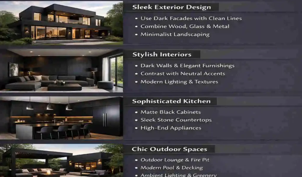 Modern Black Home