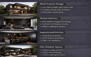 Modern Black Home