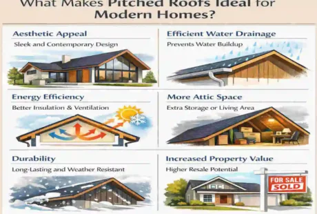 modern homes with pitched roofs