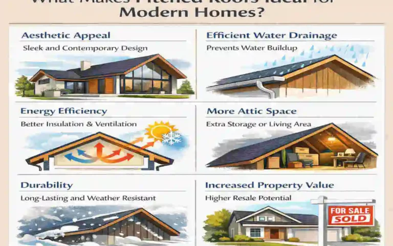 modern homes with pitched roofs