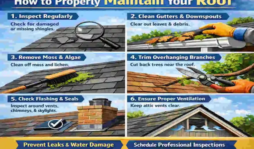 how to maintain roof
