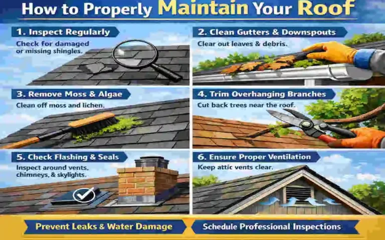 how to maintain roof