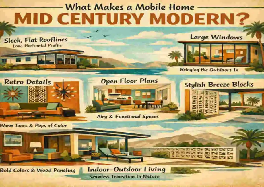 mid century modern mobile home