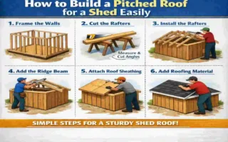 how to build a pitched roof for a shed