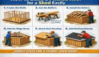 how to build a pitched roof for a shed