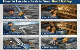 how to find a leak in a roof valley