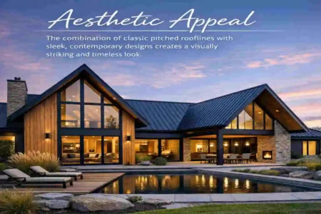 modern pitched roof homes