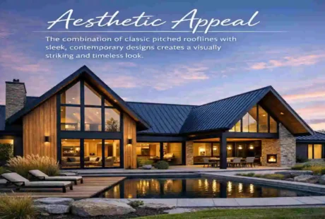 modern pitched roof homes