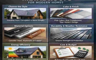 modern homes with metal roofs