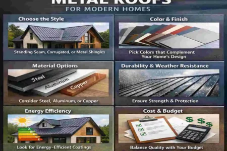 modern homes with metal roofs