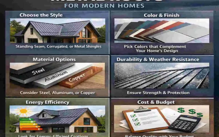 modern homes with metal roofs