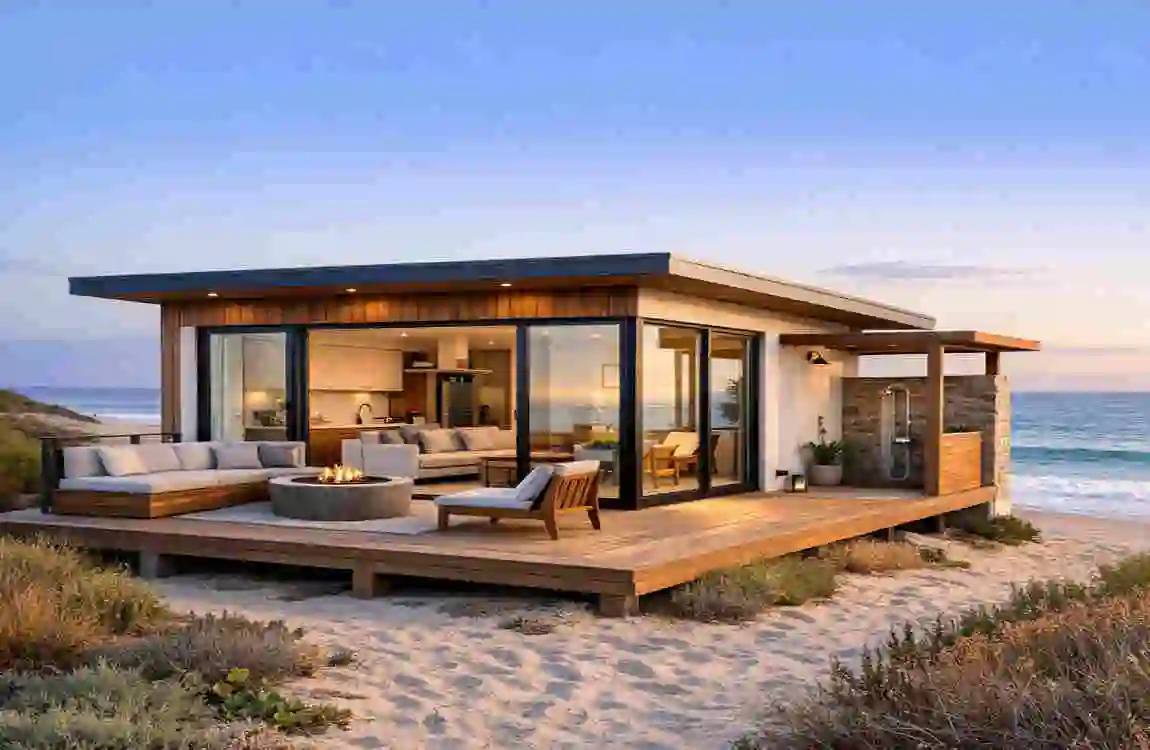 small modern beach home