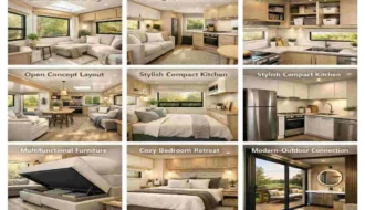 modern mobile home interior