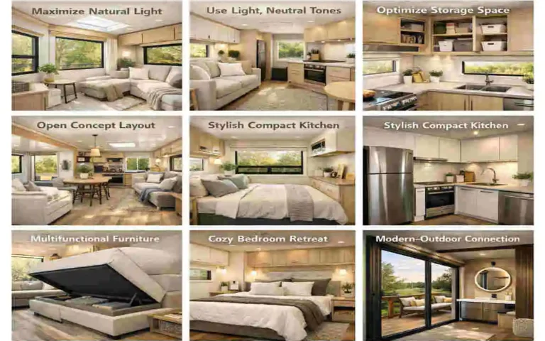 modern mobile home interior