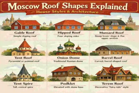 what shape are the roofs in moscow