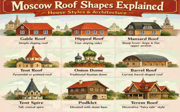 what shape are the roofs in moscow