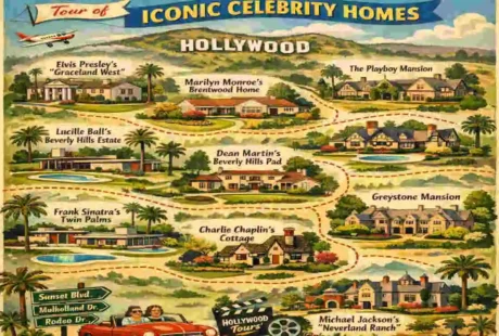 celebrity home map