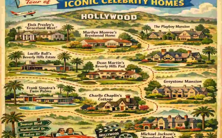 celebrity home map