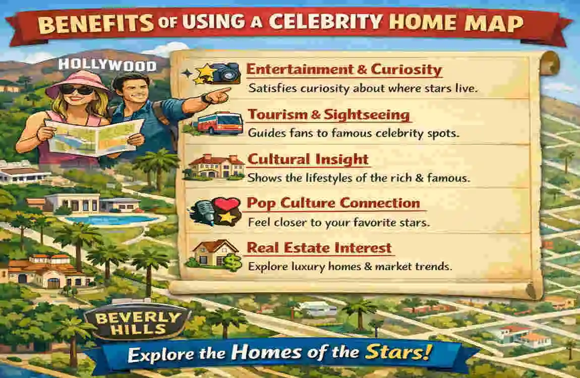 celebrity home map