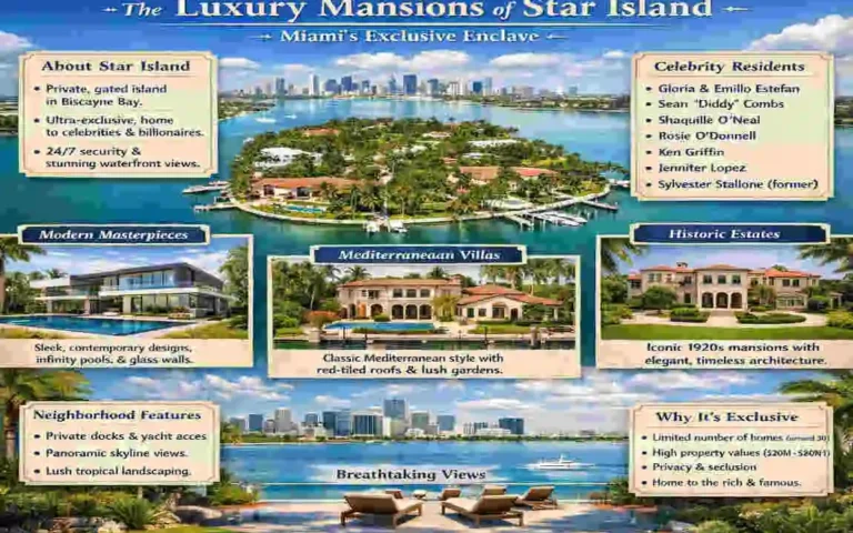 celebrity houses on star island miami
