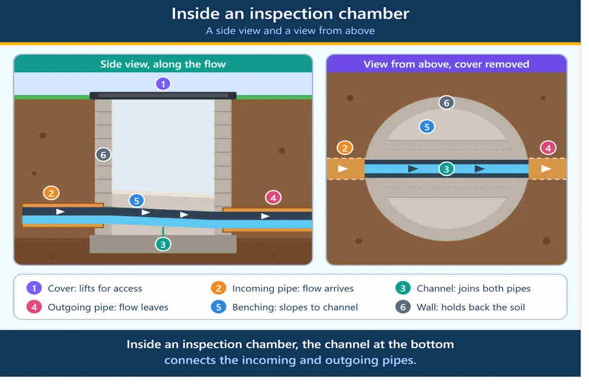 where is the main line drain in a uk house