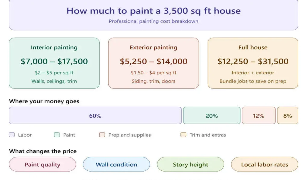 how much to paint a 3500 sq ft house