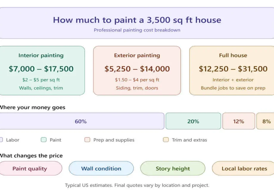 how much to paint a 3500 sq ft house